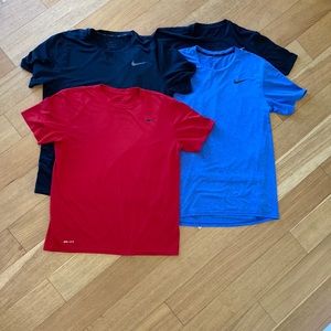Lot of 4 Nike drI-fit Men’s large L T-shirts